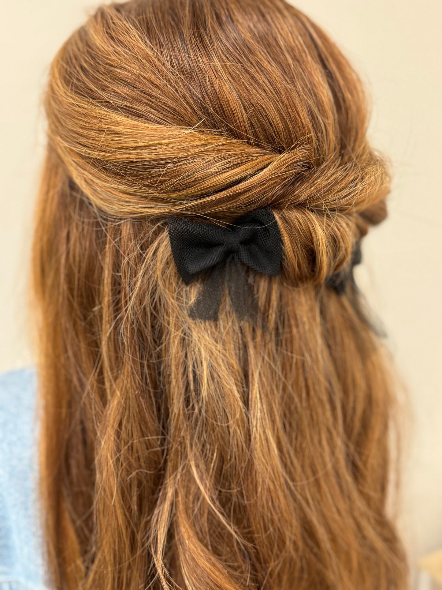 Mini tulle hair bows