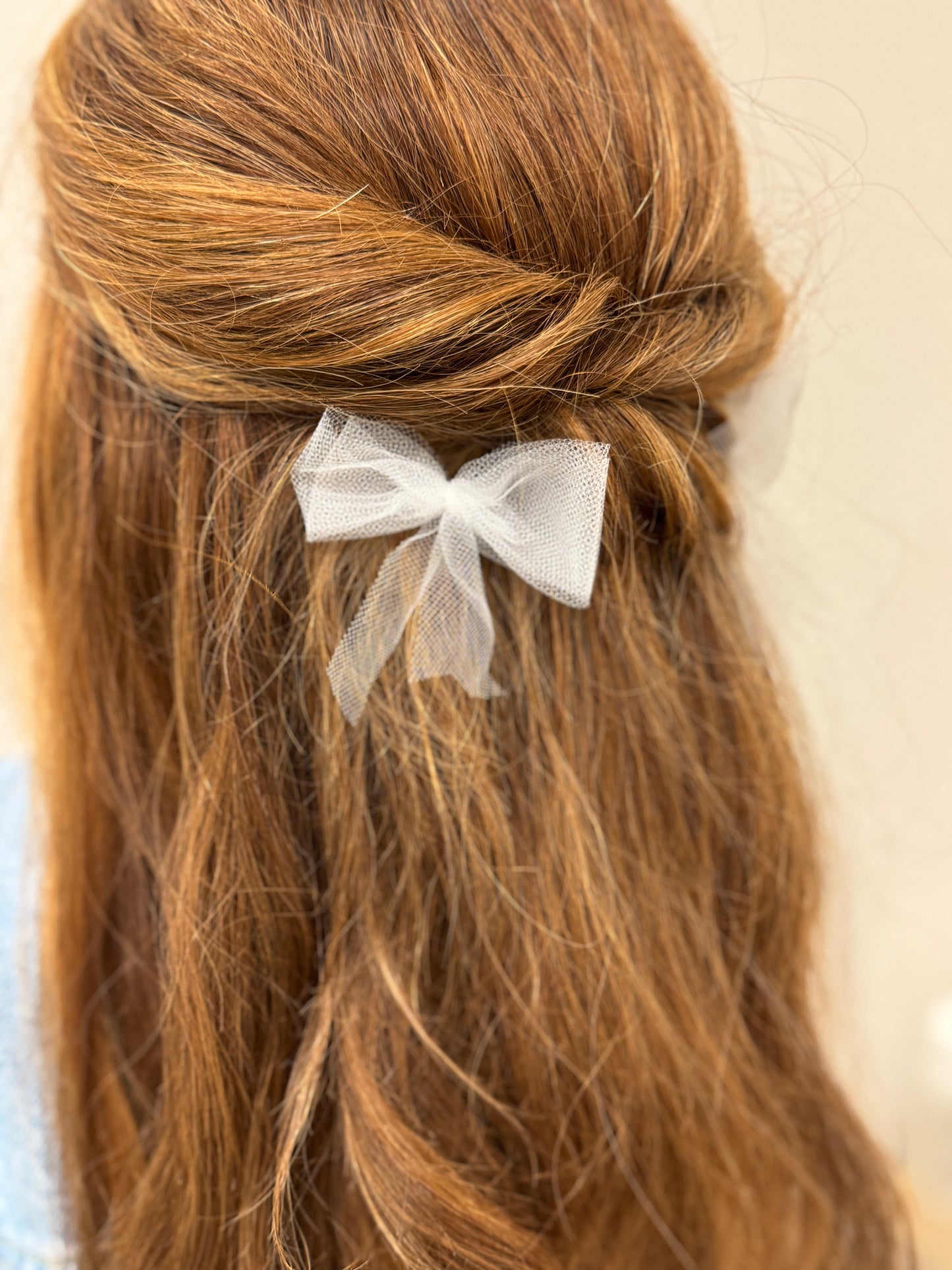 Mini tulle hair bows